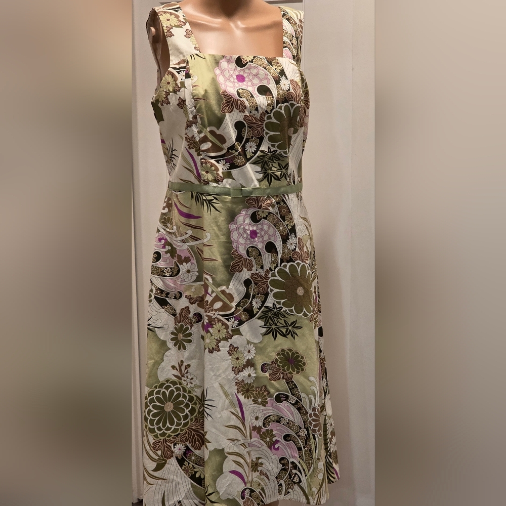 Rabbit Rabbit Rabbit Designs Dress Womens 10 Midi Cottage Prairie Boho Floral US